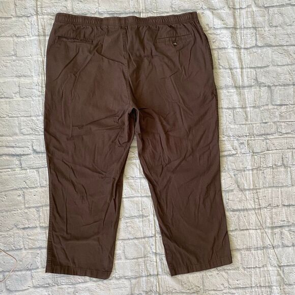 Haband Active Joe men XL short 100% cotton pull on elastic waist casual pants br - Picture 9 of 11
